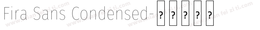 Fira Sans Condensed字体转换
